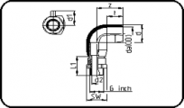E-Adaptor Elbow 90° - Brass - Male Thread