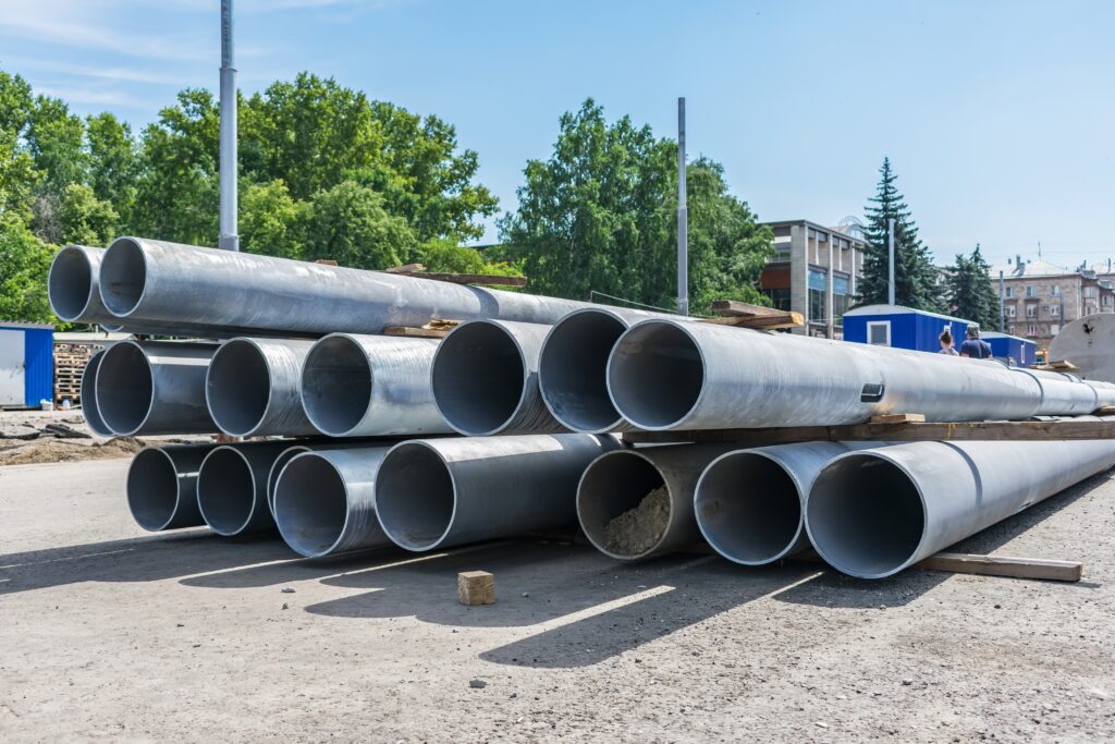 large sewer pipes