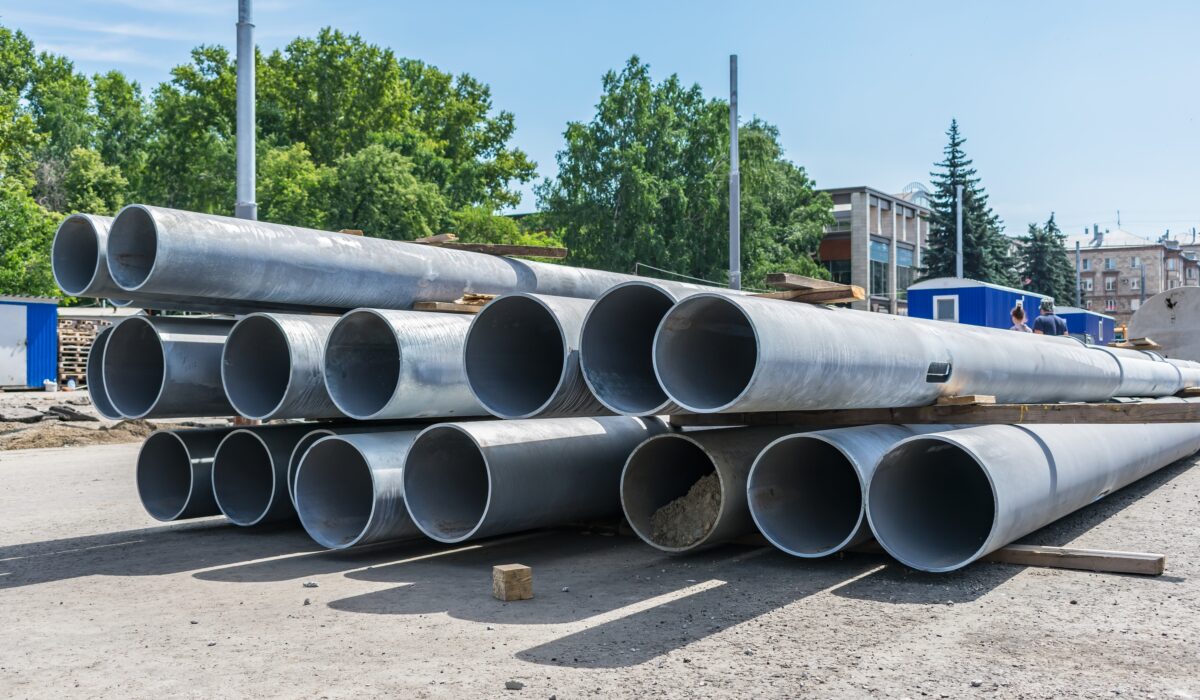 large sewer pipes